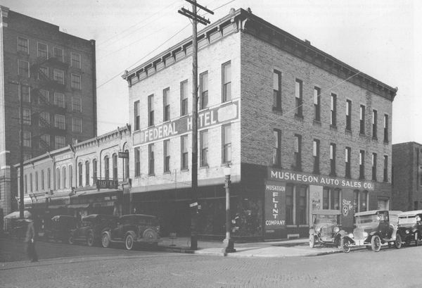 Muskegon Car Dealership Circa 20S (newer photo)